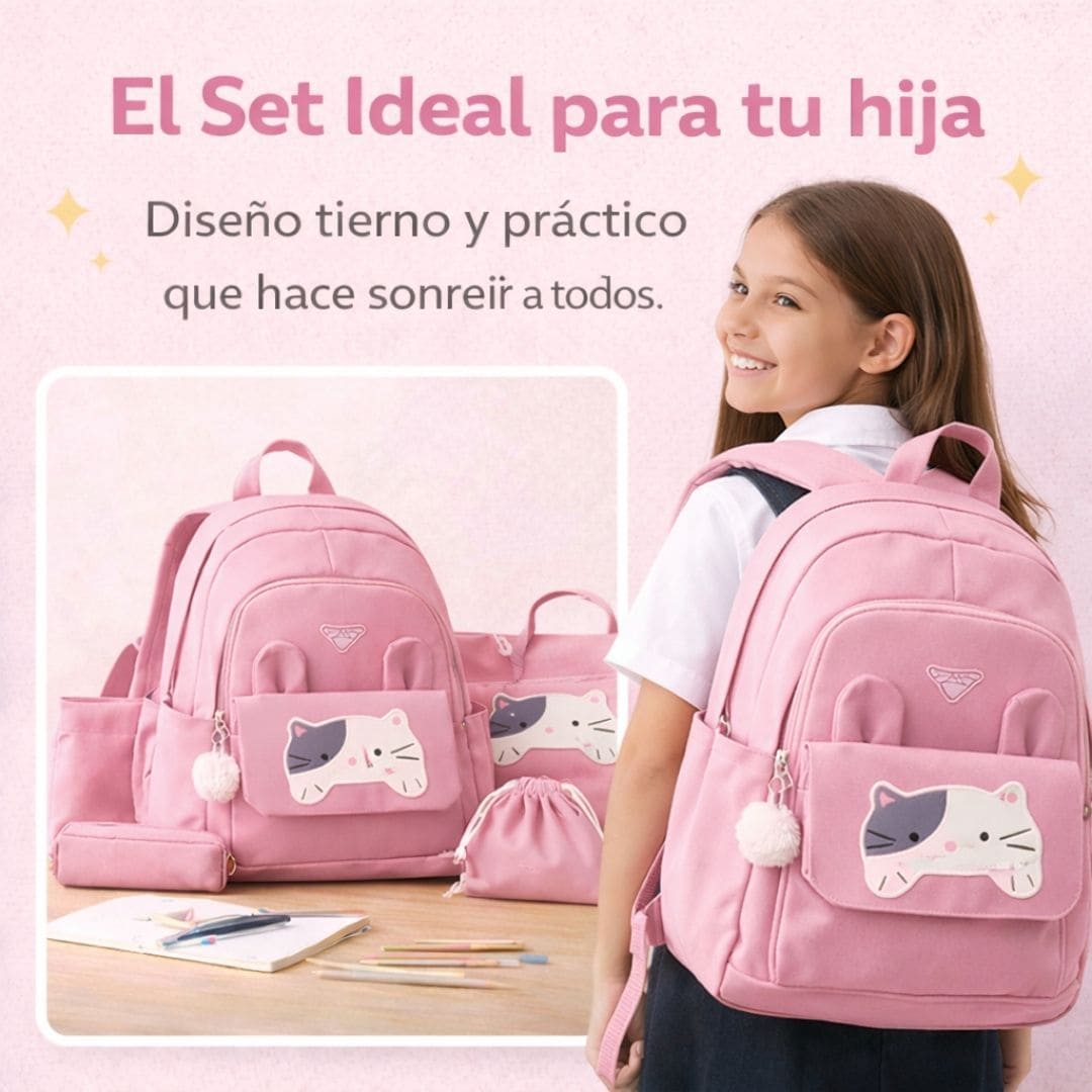 bolso de gatico 5 en 1