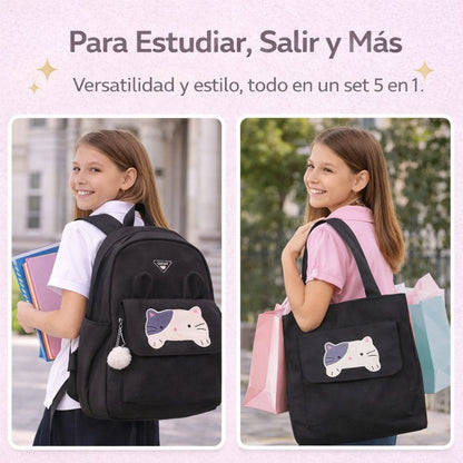 bolso de gatico 5 en 1