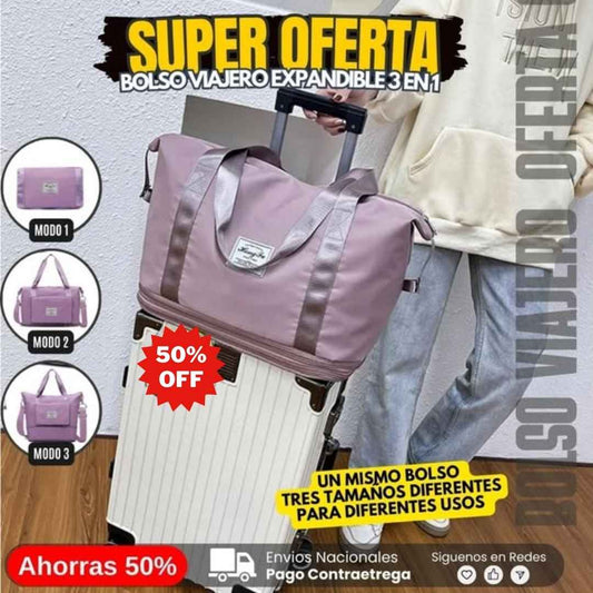 bolso expandible multifuncional