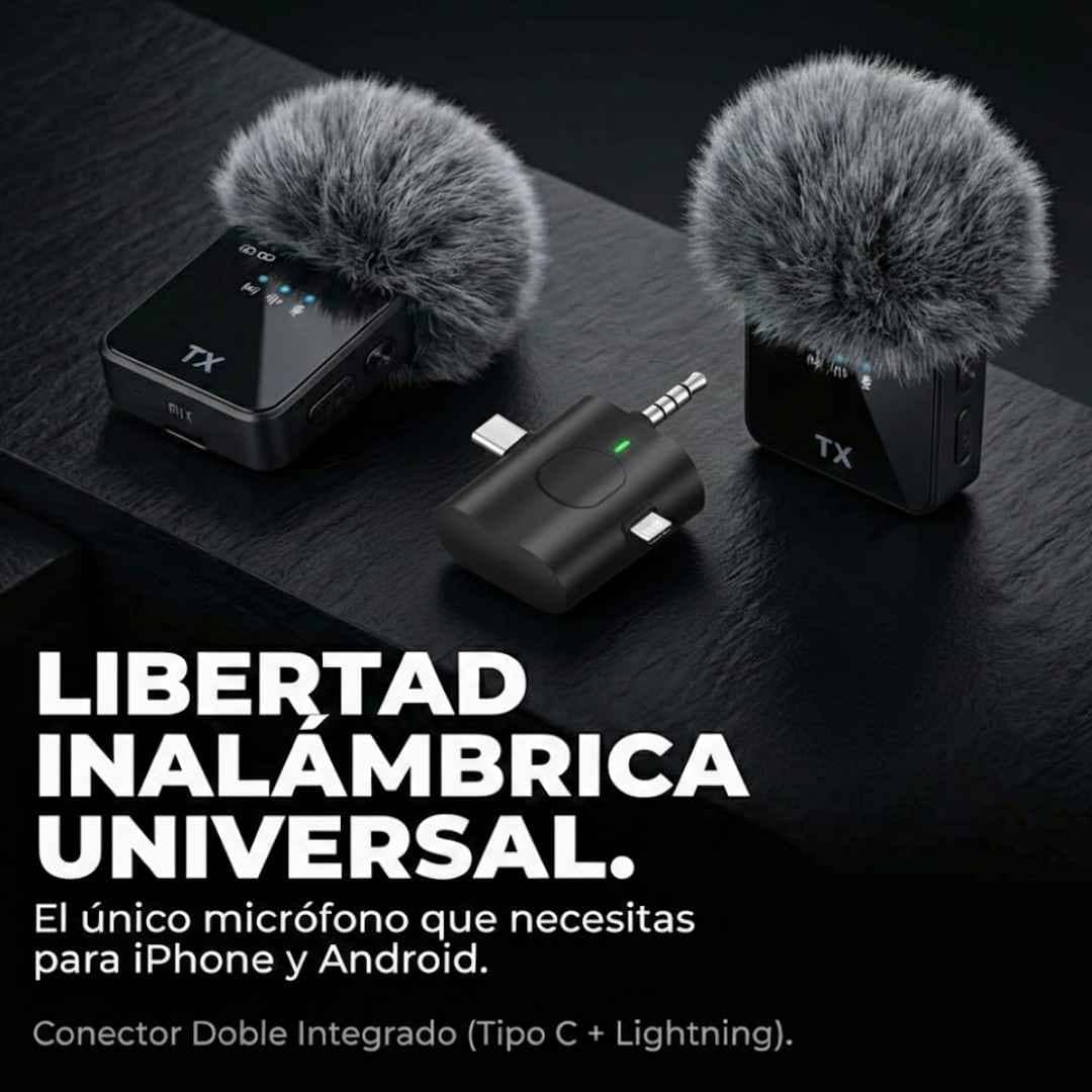 Microfono Solapa 3 en 1 | Android | Iphone | PC