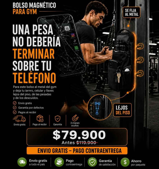 BOLSO MAGNÉTICO PARA GYM